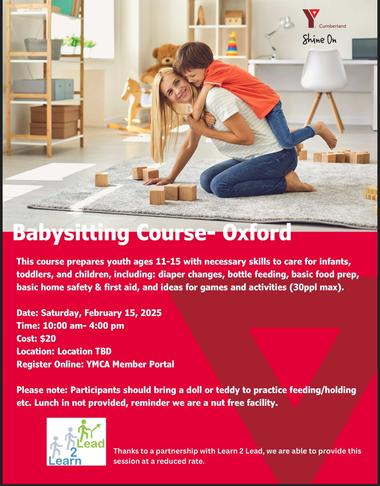 Babysitting Course YMCA