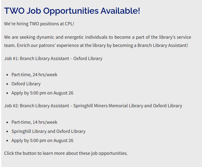 Library Jobs