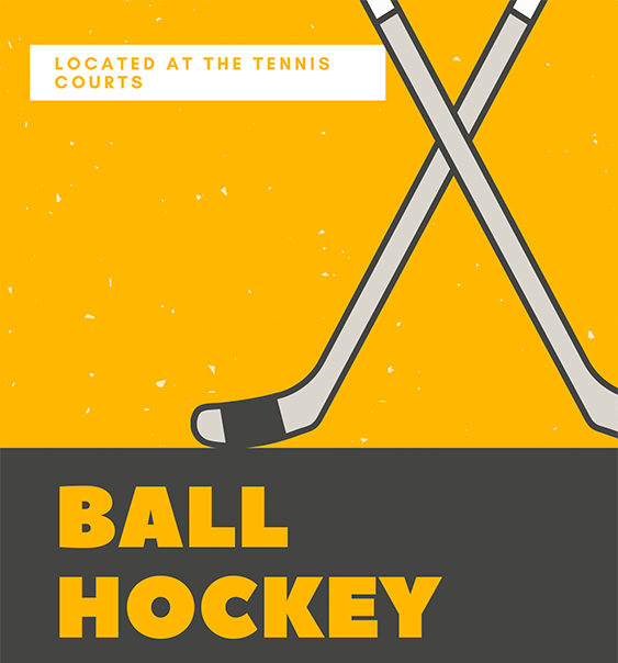 ball hockey - located at the tennis courts