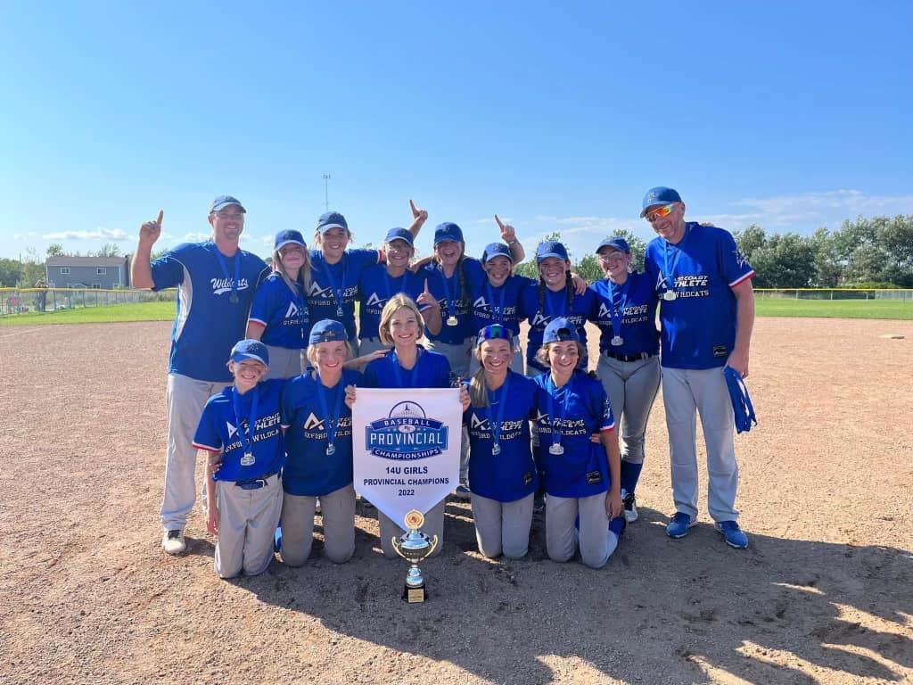 Provincial Champions - Minor Baseball - Oxford Under 14 Girls 2022